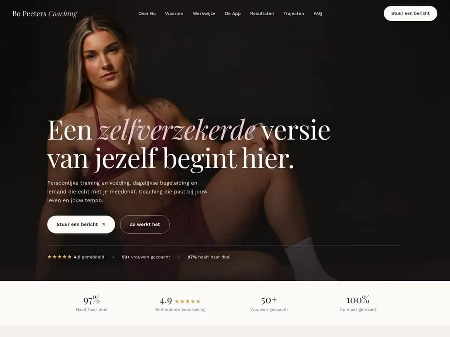 Website van Bo Peeters Coaching